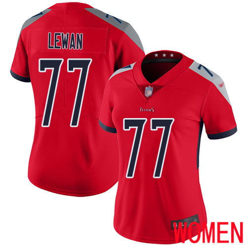 Tennessee Titans Limited Red Women Taylor Lewan Jersey NFL Football #77 Inverted Legend->women nfl jersey->Women Jersey